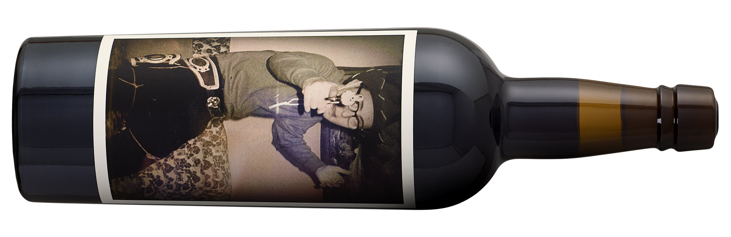 Orin Swift Trigger Finger horizontal bottle shot.